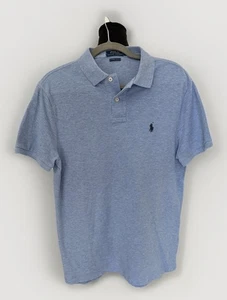 Polo Ralph Lauren Uomo Personalizzata Slim Fit Polo Blu Erica Taglia Large - Foto 1 di 4