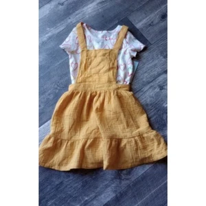 Cat & Jack Girls Size 4T Overall Dress & Top Set - NWT - Picture 1 of 12