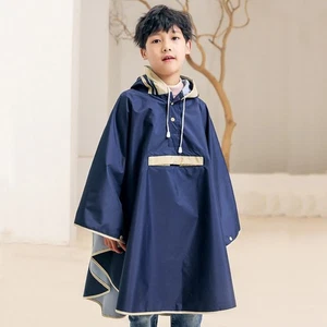 Comfortable Children's Poncho Raincoat Breathable School Rain Gear  Outdoor - Picture 1 of 14