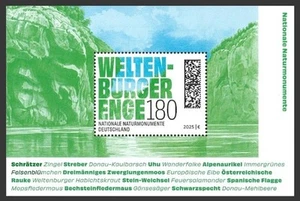 Federal Mi.No. Block 95** (2025) MNH/Natural Monuments: Weltenburger Enge - Picture 1 of 1