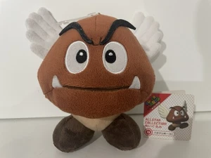SUPER MARIO 6 INCH PARAGOOMBA PLUSH SOFT TOY SANEI ALL STAR COLLECTION 2017 NEW - Picture 1 of 4