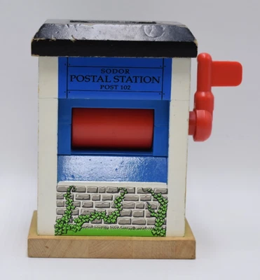 Thomas the Train Wooden Railway 2003 SODOR Postal Station POST 102 Building - Image 1 of 4