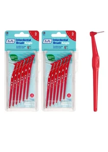 TePe Angle Interdental Brushes Red 0.5mm (Size 2) 6 Pack - 2 Pack Bundle (12 Bru - Bild 1 von 1