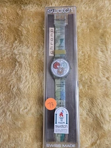 Orologio Swatch Vintage Nuovo Vecchio Stock Anni 90 Chrono Swatch - Foto 1 di 3