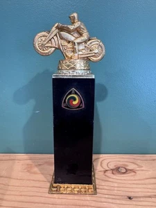 Vintage 1940s 50s AMA Motorcycle Activity Contest Trophy / Racing Harley Indian - Picture 1 of 9