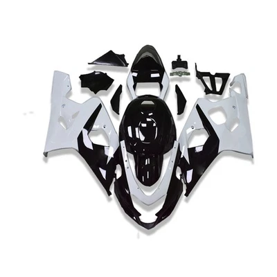 Kit de carenado ABS para Suzuki GSXR600 750 2004 2005 inyección negro blanco carrocería Foto 1 de 4