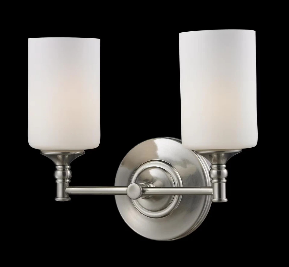 Cannondale 2-Light Bathroom Vanity Light In Brushed Nickel - Image 1 of 1