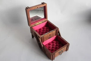 Boîte bijoux bois Art populaire Suisse Brienz Edelweiss (67410) - Imagen 1 de 10