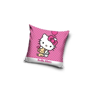 Hello Kitty Coussin Chien à Pois Rempli Doux Peluche Oreiller Décoratif Rose - Bild 1 von 1