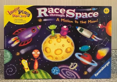 Race Through Space Board Game Mission To Moon 221806 2012 Ravensburger Complete - Image 1 of 4