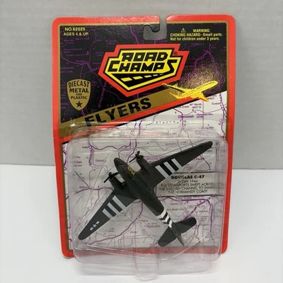 Vintage 1995 Road Champs Flyers Douglas C-47 Green USAF - Image 1 of 4