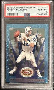 1999 Donruss Preferred 112 Peyton Manning #112 - Blue PSA 8 - Picture 1 of 2
