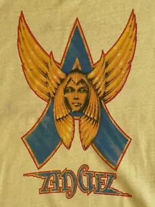 RARE 70's Original Vintage ROCK N ROLL BAND ANGEL T-SHIRT WMMS THE BUZZARD SHIRT - Picture 1 of 9
