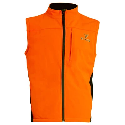 KING'S CAMO Men's Blaze Orange Soft Shell Wind & Water Resistant Zip Vest, Sizes - Image 1 of 4