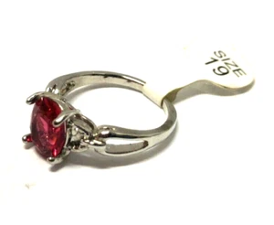Semi Precious Rodolite Size 9 US or 19 Euro Ring NEW - Picture 1 of 3
