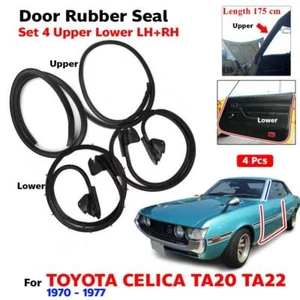 Fits Toyota Celica TA22 1970-77 Door Seal Door Seal Weatherstrip Rubber 4 PCS - Picture 1 of 6