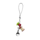 Simple Fruit Core Bead Hangings Pendant Phone Strap Cute Bag Decoration