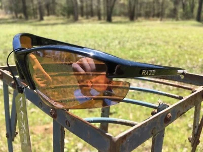 RAZE Eyewear Sunglasses Coyote HD black white golf driving lens brown amber A1 - Image 1 of 4