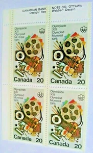 Canadá Scott's 684-6. MNH. Bloque de inscripción. Cortura. tienda de sellos de sal. - Imagen 1 de 3