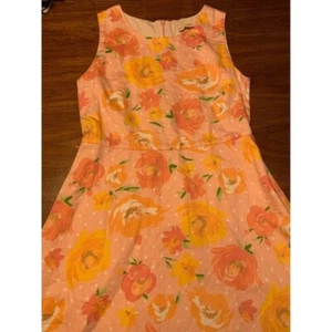 K.C. Parker Pink Floral Print Party Dress Size 14 Girls E2 - Picture 1 of 4