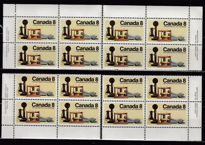 1974 #641 8¢ TELEPHONE CENTENARY ISSUE MS PLATE BLOCKS VF - Image 1 of 2