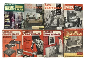 Lot of 8 Vintage 1945, 1949, 1957, 1958, 1959 & 1961 The Home Craftsman - Imagen 1 de 18