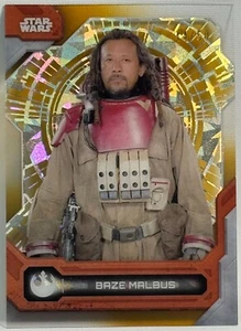 2024 Topps Star Wars High Tek - Baze Malbus - Gold Diffractor - 44/50 - Bild 1 von 3