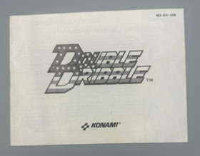Vintage Doble Dribble Nintendo NES Aut&eacute;ntico Manual de Instrucciones Folleto Solo