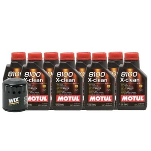 Motul + OEM Engine Oil Change Kit (5W40) (8 Liter) (X-CLEAN 8100) - Picture 1 of 1