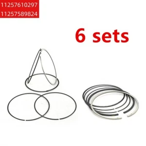 6Sets Engine Pistons Rings For BMW 335is E90 E92 2011-2013 435i 2014-2016 3.0L - Picture 1 of 5