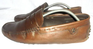 ZAPATOS MOCASINES TOD'S FERRARI HOMBRE CUERO MARRÓN SIN CORDONES UK 6.5 EU 40.5 EN MUY BUENA CONDICIÓN - Imagen 1 de 12