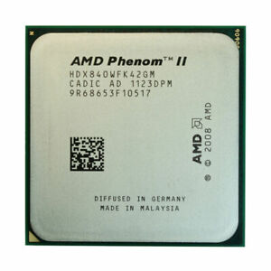 AMD Phenom II X4 840 CPU Quad-Core 3.2 GHz 95W Socket AM3 Processors
