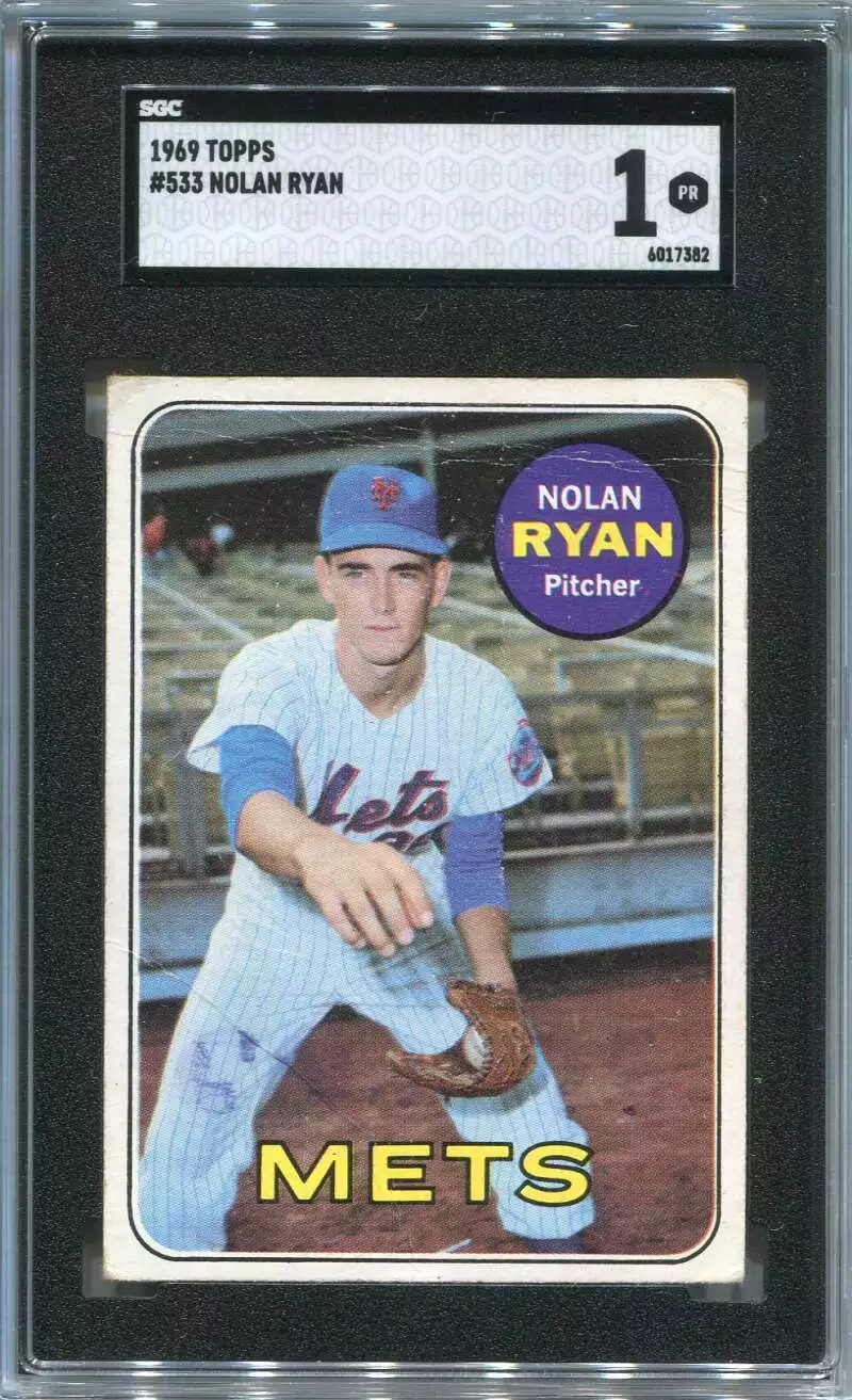 1969 Topps 533 Nolan Ryan SGC 1 PR