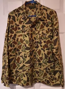 Vintage Hunters Choice Shirt Sz M Frog Skin Duck Camo Button Up Light Jacket - Picture 1 of 5