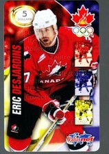 1998 Team Canada Olympic Valu-Net Phone Cards #7 Eric Desjardins