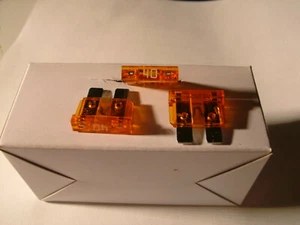 12V Flachsicherung 19mm 40A Orange Standard Auto KFZ Sicherung 2 bis 10 Stück - Bild 1 von 1