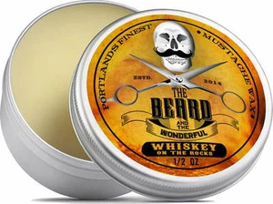 Moustache Wax 15ml Mens Beard Grooming Strong Hold Twists Curls Points Whiskey - Picture 1 of 7