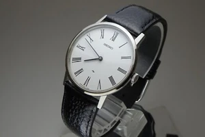 Vintage 1976 JAPÓN SEIKO CHARIOT HI-BEAT 2220-0430 24 joyas cuerda manual. - Imagen 1 de 11