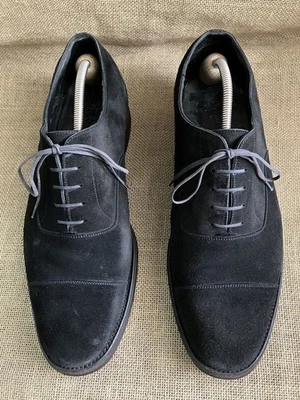 J.M. Zapatos Oxford WESTON 300 Marrón Gamuza Cuero Puntera Talla UK 10 E || US 11 Foto 1 de 4