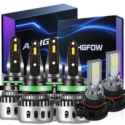 For Chevrolet Colorado 2015-2020 2021 2022 LED Headlight + Fog Light 6500K Bulbs - Image 1 of 4