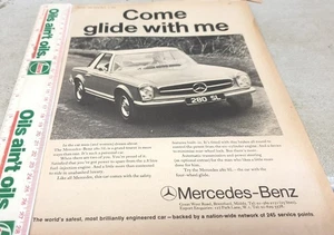 1968 MERCEDES BENZ 280SL  Original Sales Advert  - Picture 1 of 1
