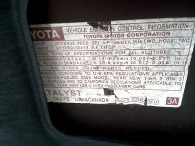 SOLARA    2006 Alternator 635188 - Image 1 of 4