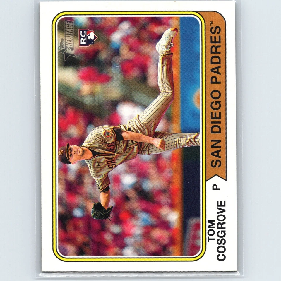 2023 Topps Heritage High Number - Tom Cosgrove #697 (RC) - San Diego Padres - Image 1 of 2