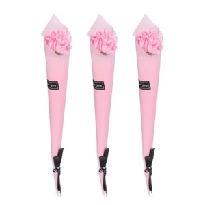 Artificial Carnation Flower, 3Pcs Faux Flower 35cmx5cm for Valentine's Day, Pink - Picture 1 of 5