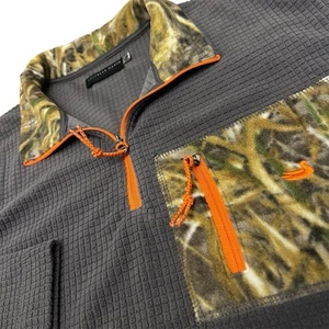 Southern Marsh 1/4 Zip Pullover Herren Medium Grau Waffel FieldTec Camouflage Jagd - Bild 1 von 7
