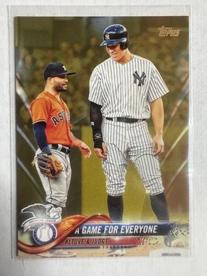 2018 Topps Update Series - Aaron Judge, Jose Altuve #US79 Gold  /2018 - Image 1 of 2