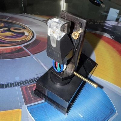 AKG P6E CARTRIDGE AND GENUINE AKG X6E STYLUS On A Beautiful ebony Wood Headshell - Image 1 of 4