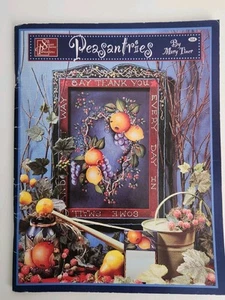 Peasantries Mary Tiner Tole Paint Pattern Book Vtg 90s Farmhouse Fruit Florals - Picture 1 of 9