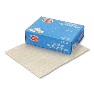 1 Pack Handy Wacks EZ-8 10.75" x 8" Interfolded Dry Waxed Paper Deli Sheets - Picture 1 of 2