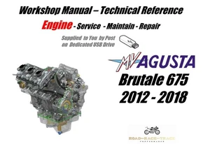 MV Agusta Brutale 675 Engine Workshop Manual USB  2012 - 2018 - Picture 1 of 11